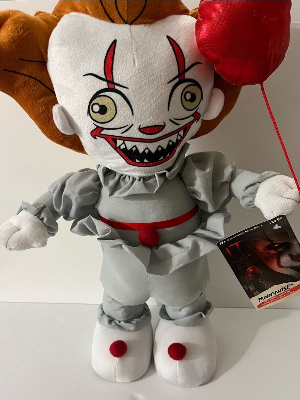 NWT Pennywise IT Movie Halloween Greeter – "You'll Float Too" 🎈 - Picture 2 of 11